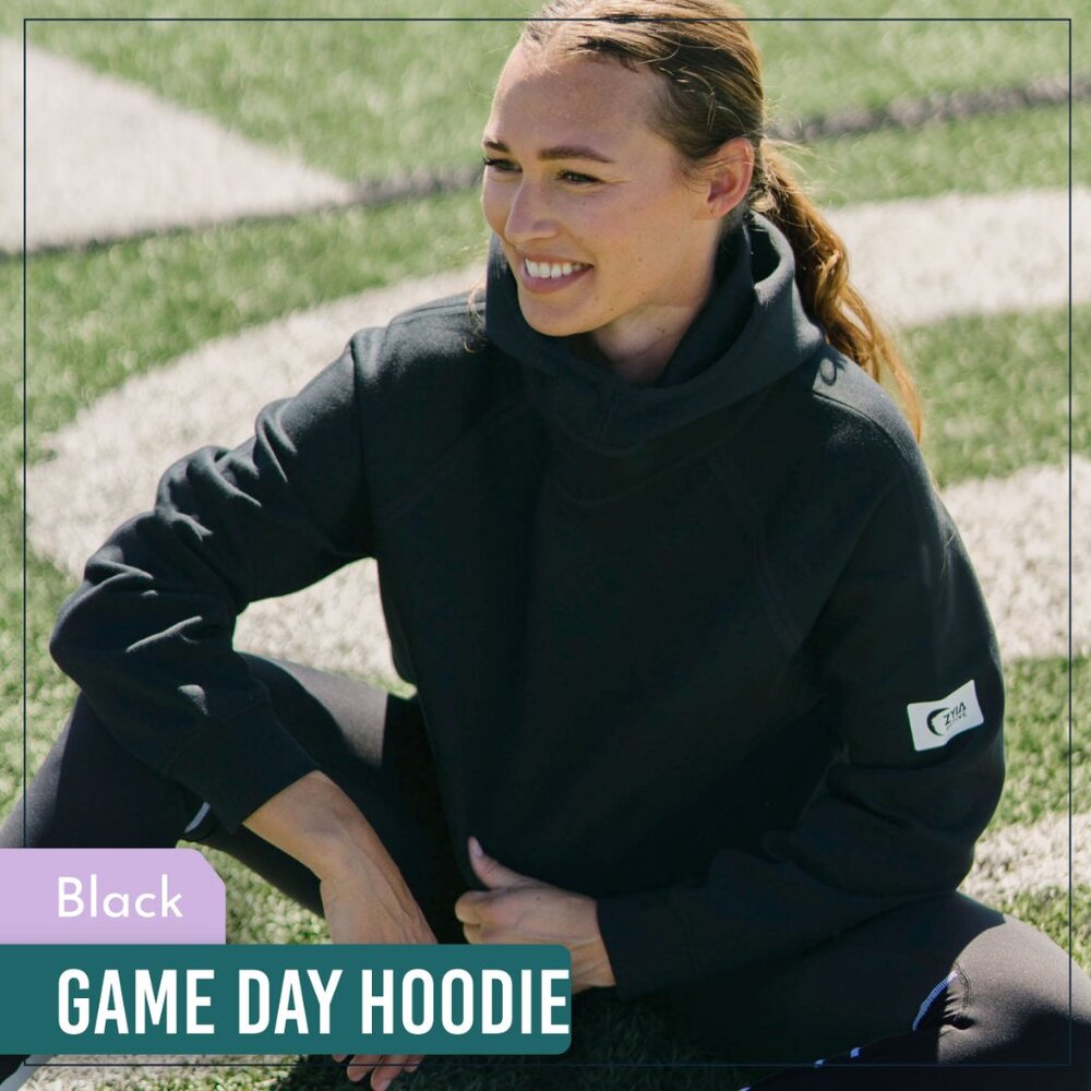 Black ZYIA Game Day Hoodie (Like New, Size L)